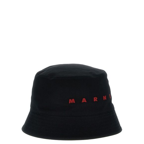 Marni Men Logo Embroidery Bucket Hat